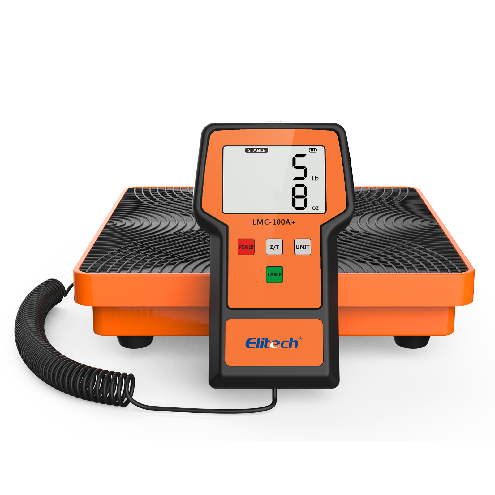 精創(chuàng)LMC-100A+冷媒秤 220磅帶外殼，HVAC 電子數(shù)字氟利昂回收秤