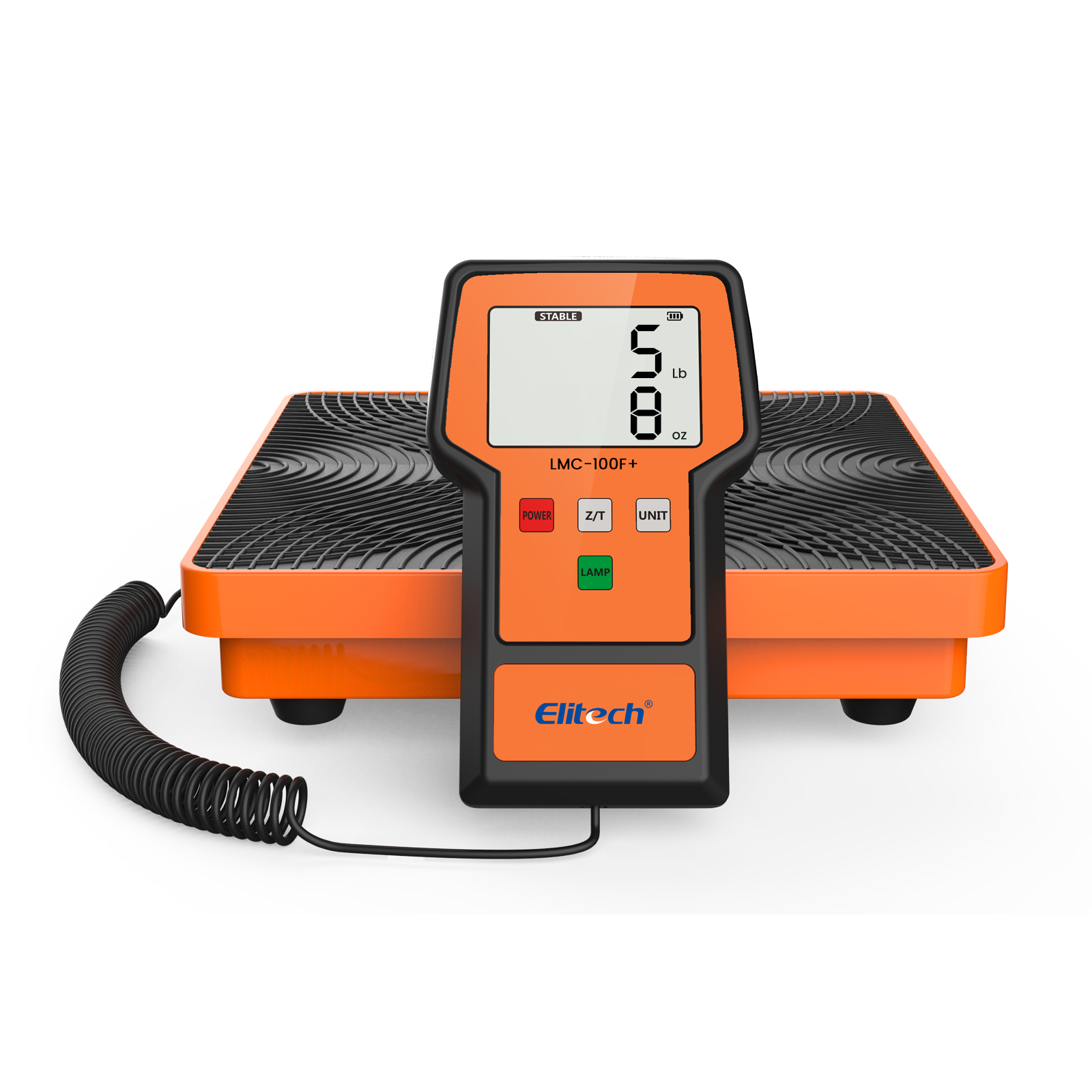 精創(chuàng)LMC-100F+ 冷媒秤110 磅，高精度 HVAC 數(shù)字氟利昂秤帶外殼